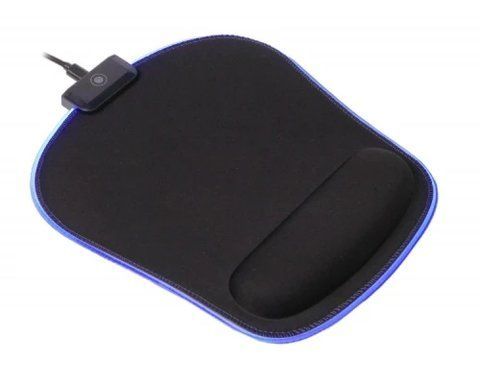 Коврик Maxxter, Black, 245 x 215 x 3 (27) мм, RGB подсветка (MMP-LEDPAD-BK) 303991 фото