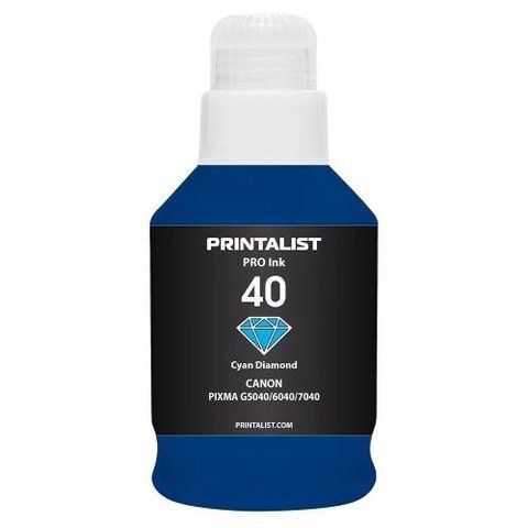 Чорнило Printalist 40, Cyan, 190 мл, водорозчинне (PL40C) 262254 фото