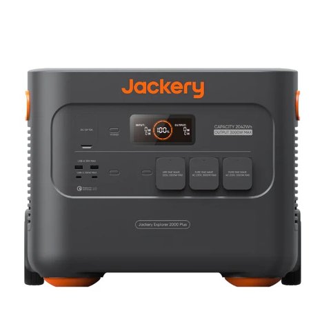 Зарядна станція Jackery Explorer 2000 Plus, Black, 3000 Вт / 2042 Вт/г, 2xUSB (18 Вт), 2xType-C (100 Вт), 3x220V, LiFePO4 289811 фото