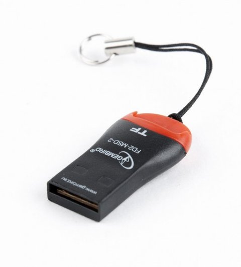 Card Reader зовнішній Gembird FD2-MSD-3 USB2.0, для MicroSD 179125 фото