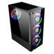 Корпус 1stPlayer V2-A-BK-4F1, Black 317958 фото 2