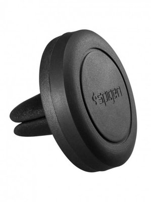 Автотримач для телефону Spigen Kuel Q11 Black магнітний, кріплення дефлектор повітроводу 182236 фото