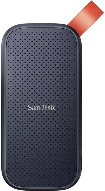 Зовнішній накопичувач SSD, 480Gb, SanDisk Portable E30, Black, USB 3.2 Type-C, 520/500 MB/s (SDSSDE30-480G-G25) 222277 фото