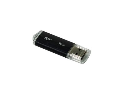 USB Flash Drive 16Gb Silicon Power Ultima U02, Black (SP016GBUF2U02V1K) 131349 фото
