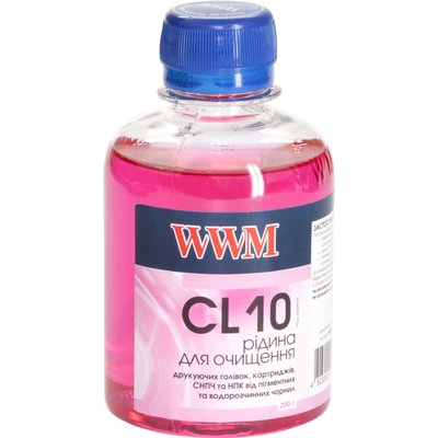 Рідина для очищення WWM пігментного кольорового чорнила, 200 мл (CL10) 2765 фото