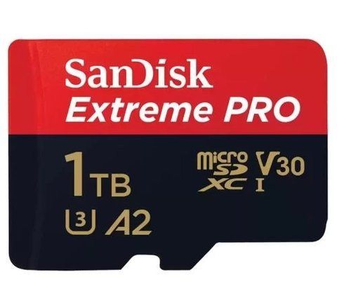 Карта памяти microSDXC, 1Tb, SanDisk Extreme PRO, SD адаптер (SDSQXCD-1T00-GN6MA) 253223 фото