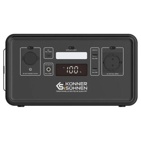 Зарядна станція Konner&Sohnen KS 500PS, Black, 500 Вт / 448 Вт/год 320311 фото