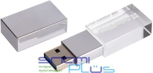 Флеш накопичувач USB 64Gb ColorWay "Crystal", Transparent, USB 3.0 (CW-USBCL64) 319175 фото