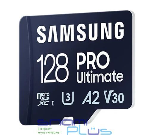Карта пам'яті microSDXC, 128Gb, Samsung PRO Ultimate, SD адаптер (MB-MY128SA/WW) 304751 фото