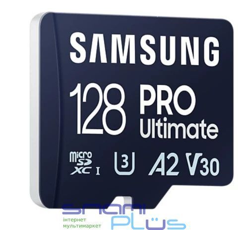 Карта пам'яті microSDXC, 128Gb, Samsung PRO Ultimate, SD адаптер (MB-MY128SA/WW) 304751 фото