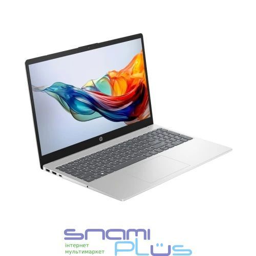 Ноутбук 15" HP Laptop 15-fc0318ua (D06H6EA) Natural Silver, AMD Ryzen 7 7730U, 16GB, 512GB, DOS 323003 фото