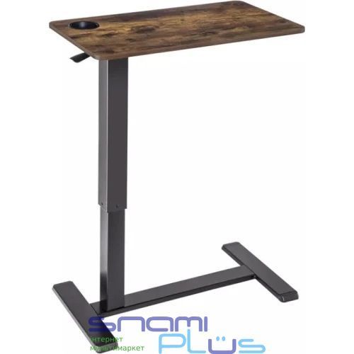 Компьютерный стол приставной OfficePro ODM366B, Dark Wood/Black 306691 фото