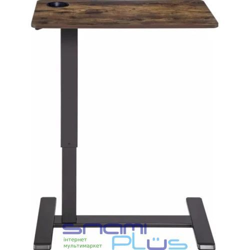Компьютерный стол приставной OfficePro ODM366B, Dark Wood/Black 306691 фото
