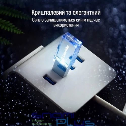 Флеш накопичувач USB 64Gb ColorWay "Crystal", Transparent, USB 3.0 (CW-USBCL64) 319175 фото