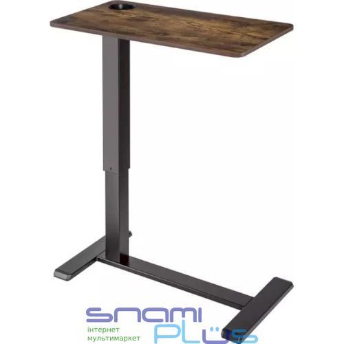 Компьютерный стол приставной OfficePro ODM366B, Dark Wood/Black 306691 фото