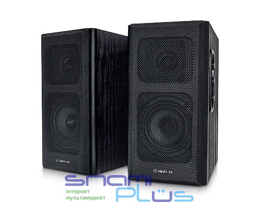 Колонки 2.0 REAL-EL S-250 Black, 2 x 10 Вт, МДФ, питание от сети 220V, управление сбоку (S-250) 193024 фото