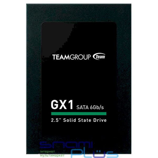 Твердотільний накопичувач 240Gb, Team GX1, SATA3, 2.5', TLC, 500/400 MB/s (T253X1240G0C101) 176599 фото