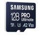Карта пам'яті microSDXC, 128Gb, Samsung PRO Ultimate, SD адаптер (MB-MY128SA/WW) 304751 фото 3