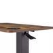 Компьютерный стол приставной OfficePro ODM366B, Dark Wood/Black 306691 фото 6