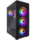 Корпус 1stPlayer V3-B-BK-4F1, Black 317539 фото