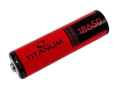 Акумулятор 18650, 2000 mAh, Titanum, 1 шт, Li-ion, 3.7V, без захисту, Bulk 273578 фото