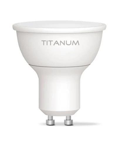 Лампа светодиодная GU10, 6 Вт, 4100K, MR16, Titanum, 510 Лм, 220V (TLMR1606104) 272376 фото