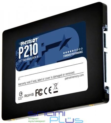 Твердотельный накопитель SSD 1Tb, Patriot P210, SATA3, 2.5" (P210S1TB25) 206436 фото