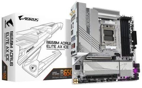Материнская плата AM5 Gigabyte B650M AORUS ELITE AX ICE 279590 фото