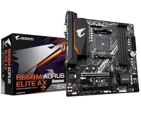Мат.плата AM4 (B550) Gigabyte B550M AORUS ELITE AX 288476 фото