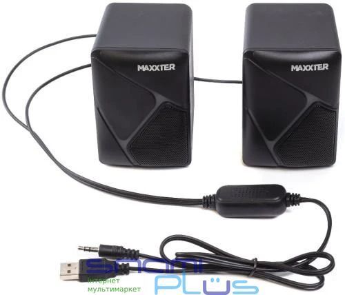Колонки 2.0 Maxxter CSP-U004RGB Black 258841 фото