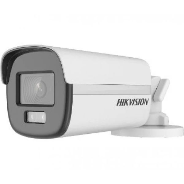 Камера зовнішня HDTVI Hikvision DS-2CE12DF0T-F (2.8 мм), 2 Мп, CMOS, 1080p/25 fps, 0.001 Lux, день/ніч, LED підсвічуваня до 40 м, IP67, 194х78х74 мм 238427 фото