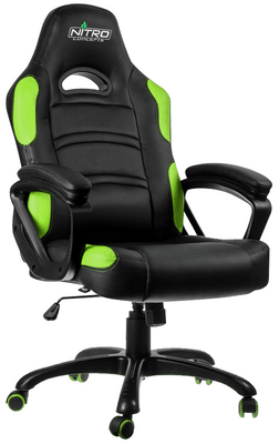 Ігрове крісло GameMax GCR07 'Nirto', Green/Black, штучна шкіра, до 120 кг 213853 фото