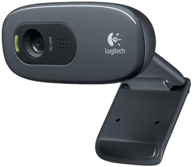 Веб-камера Logitech C270 HD, Black, 1280x720/30 fps, мікрофон з функцією приглушення шуму, постійний фокус, універсальне кріплення, USB, 1.5 м (960-001063) 132490 фото