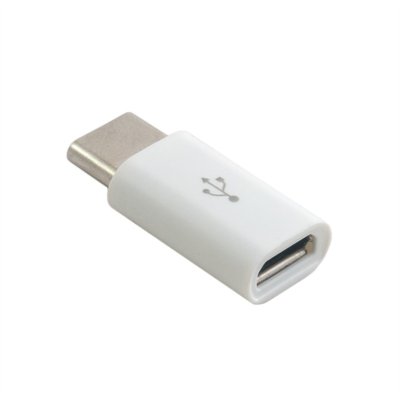 Перехідник micro USB - USB Type C Extradigital White (KBU1672) 134155 фото