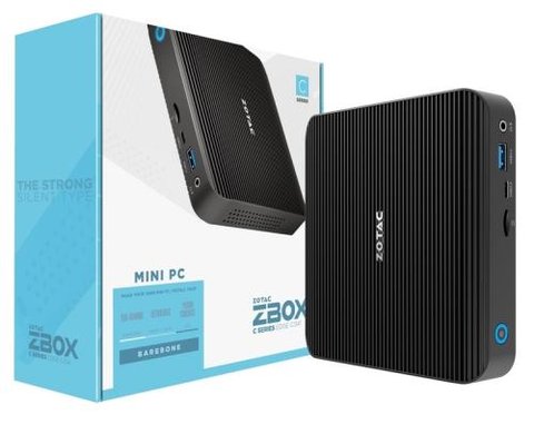 Неттоп Zotac ZBOX edge CI341, Black, Celeron N4100 (4x1.1-2.4 GHz), 8Gb, 256Gb NVMe, UHD Graphics 600, GLan, WiFi 5, Bluetooth 4.2, 3xUSB3.0, CardReader, HDMI/DP, DOS, 147.2 x 147.2 x 32.1 мм (ZBOX-CI341-BE) 236226 фото