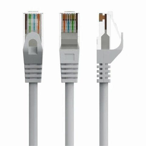 Патч-корд 10 м, UTP, Grey, Cablexpert, Cat.6, Cu, PVC (PP6U-CU-10M) 316408 фото