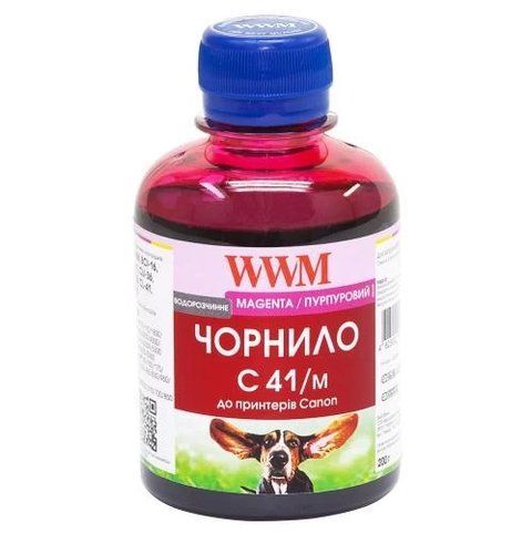 Чорнило WWM Canon CL-31/38/41/51, CLI-8M/36, Magenta, 200 мл, водорозчинне (C41/M) 6635 фото