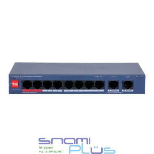 PoE коммутатор Dahua DH-CS4010-8ET2GT-110, Blue 328434 фото