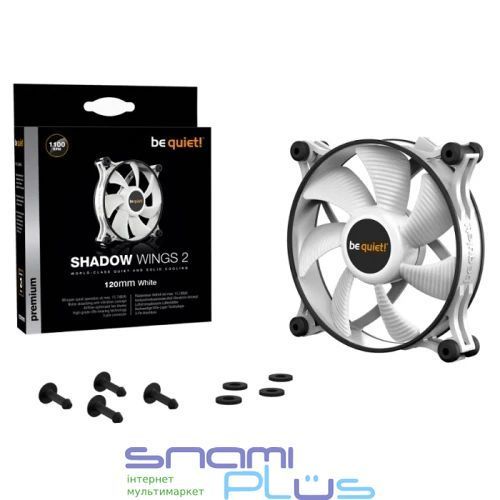 Вентилятор 120 мм, be quiet! Shadow Wings 2, White (BL088) 323960 фото