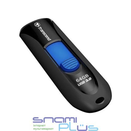 Флеш накопичувач USB 64Gb Transcend JetFlash 790, Black, USB 3.1 Gen 1 (TS64GJF790K) 180192 фото