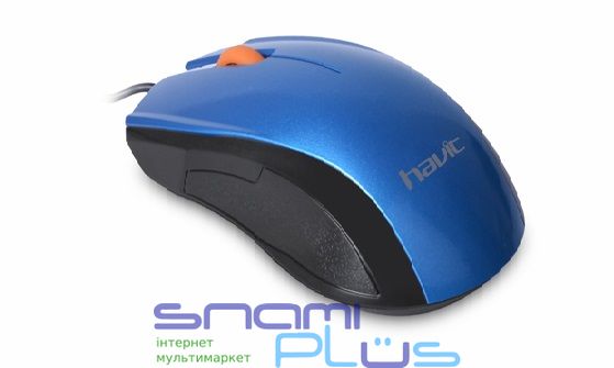 Мышь Havit HV-MS689, Blue, USB, 1200 dpi (6950676279412) 118281 фото