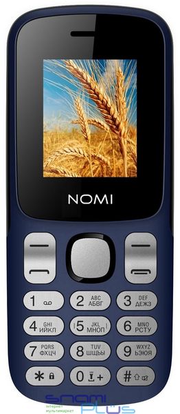 Мобильный телефон Nomi i1890 Blue, 2 Sim, 1.77' (128x160) TFT, microSD, BT, MP3, Li-Ion 1700mAh 285544 фото