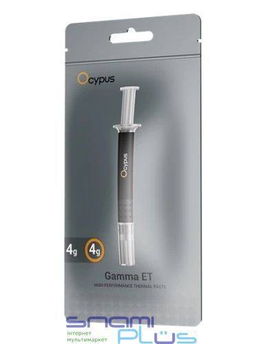 Термопаста Ocypus Gamma ET40, 4 г, шприц, 12.5 Вт/мК (Gamma-ET40-GRN00XXX-GL) 318677 фото