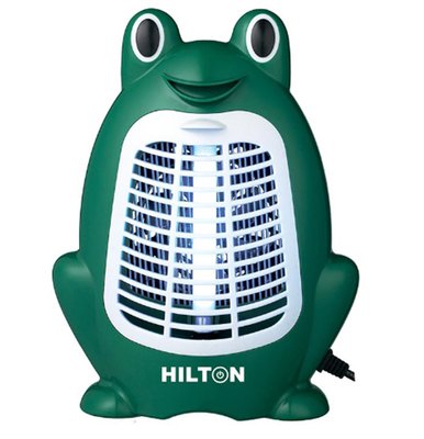 Знищувач комах Hilton 4W Frog BN, Green, 4W, площа дії 50 м2, УФ-лампа А-спектру, ресурс лампи 8000 годин, пластик, 270х180х100 мм 248254 фото