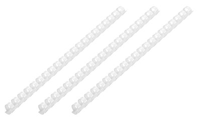 Пружини пластикові 2E, діаметр 8 мм, білі, 100 шт (2E-PL08-100WH) 258793 фото