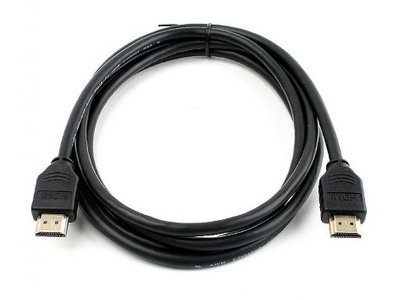 Кабель HDMI - HDMI 1 м Atcom Black, V2.0, позолочені конектори (24941) 122496 фото
