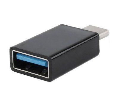 Перехідник USB 2.0 (F) - Type-C (M), Black, Cablexpert (A-USB2-CMAF-01) 161854 фото