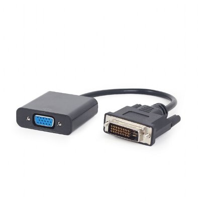 Адаптер DVI (M) - VGA (F), Cablexpert, Black, 15 см (A-DVID-VGAF-01) 172846 фото