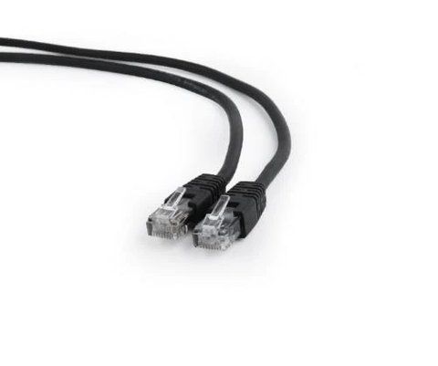 Патч-корд 5 м, UTP, Black, Cablexpert, Cat.6, CCA, PVC (PP6U-5M/BK) 180831 фото