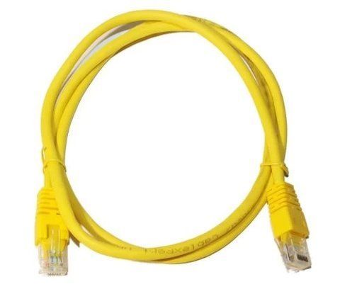 Патч-корд 1 м, UTP, Yellow, Cablexpert, Cat.5e, CCA, PVC (PP12-1M/Y) 160148 фото